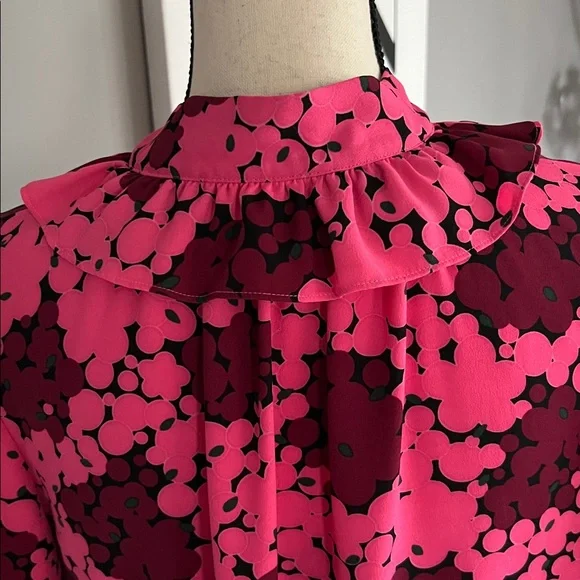 Kate Spade New York Bubble Dot Tie-neck Blouse - Picture 6 of 11